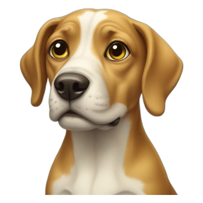 A dog crossed with a frog sticker