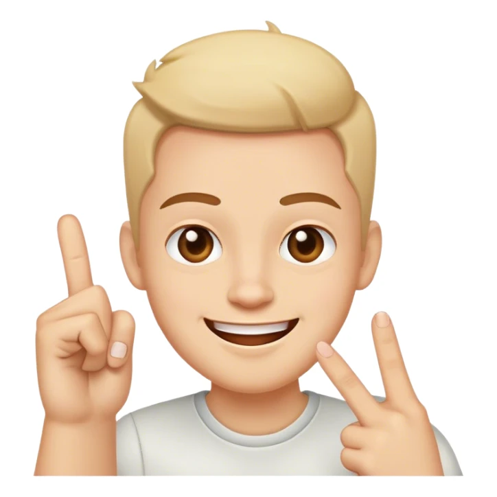 Happy face with middle finger  sticker