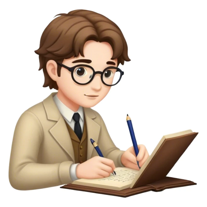 Fantasy novel writer sticker