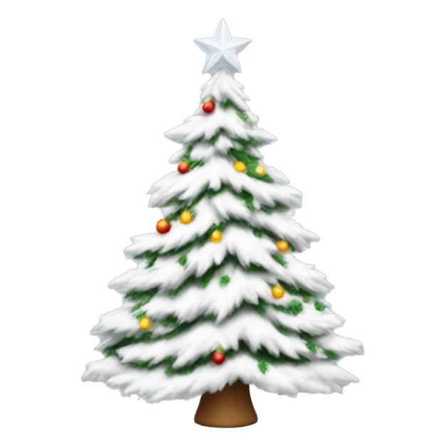 A white Christmas tree  sticker