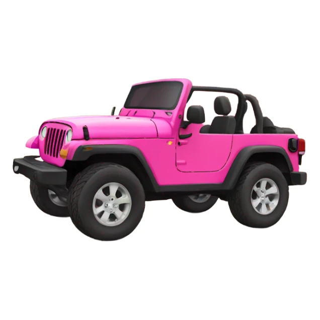 Pink jeep sticker