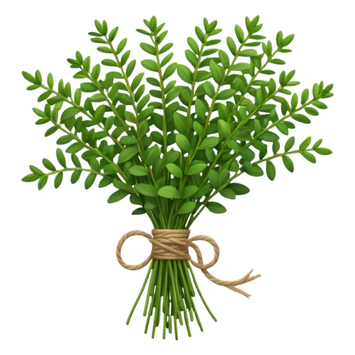 thyme herb bouquet sticker