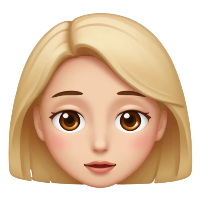 blushing that is hiding sticker