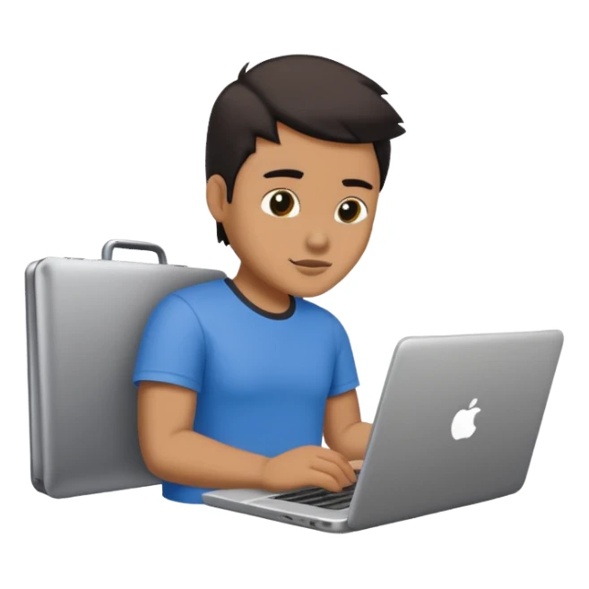 Hummer working on a Laptop  sticker