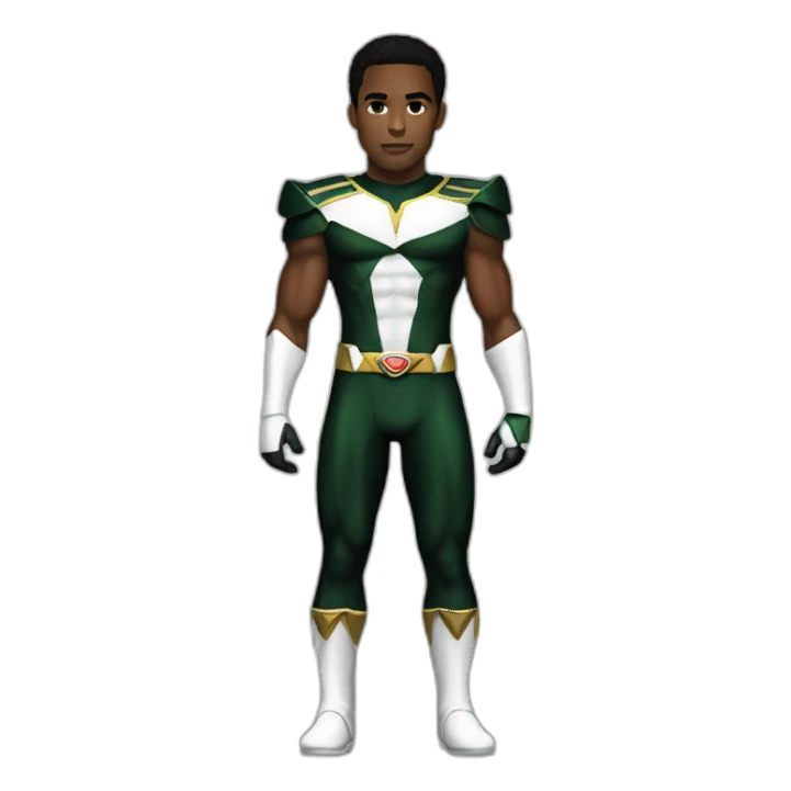black power ranger full body sticker