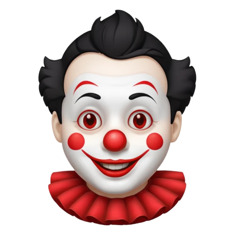 short haired clown sticker