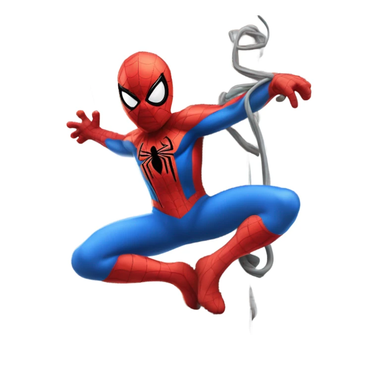spider-man on fireman pole sticker