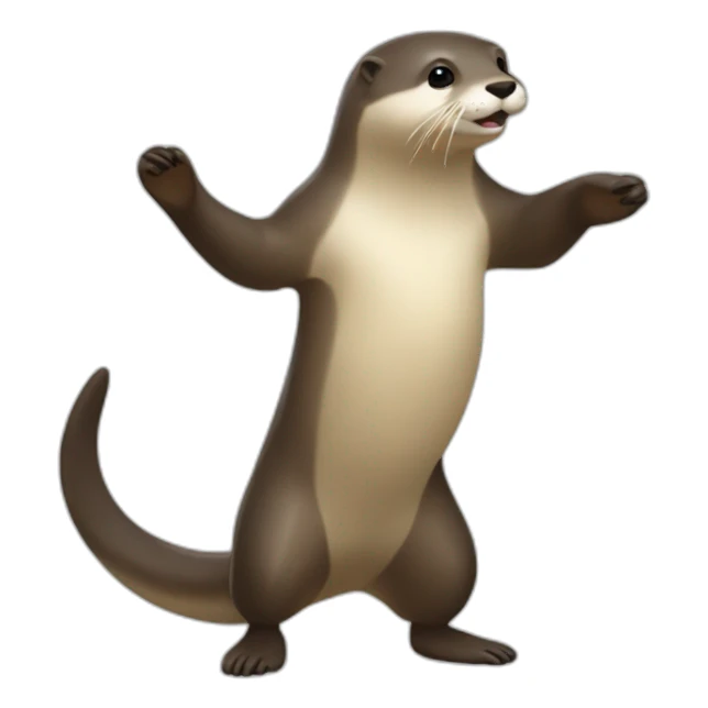 Une loutre qui danse sticker