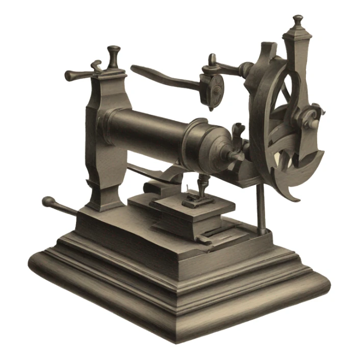  sharpening machine XVIII century sticker