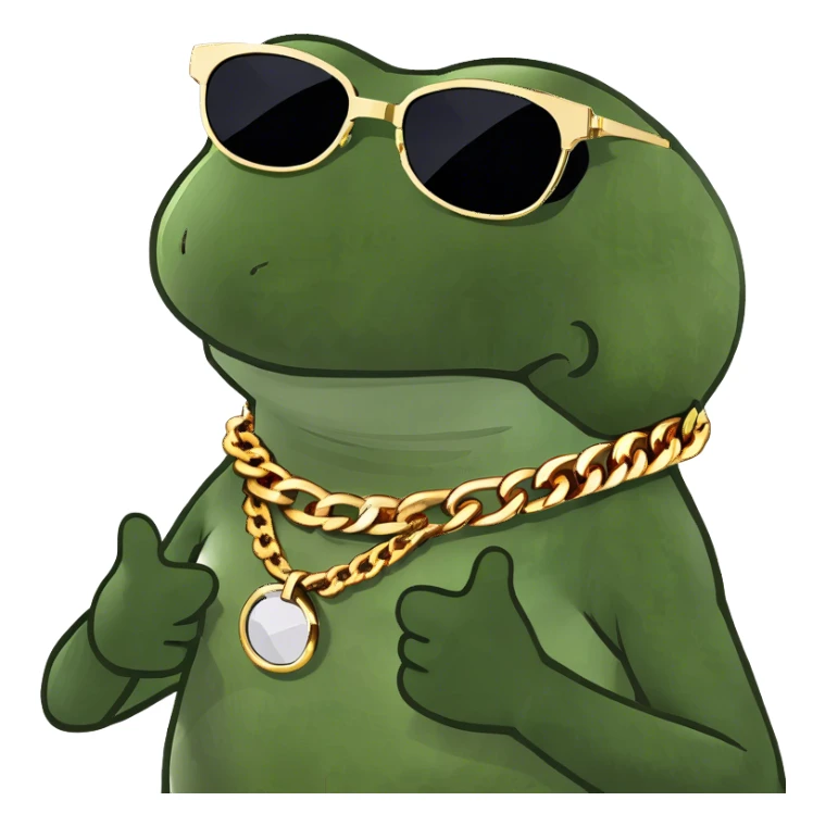 Frog rizz sticker