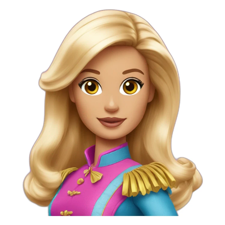 Barbie mousquetaires sticker