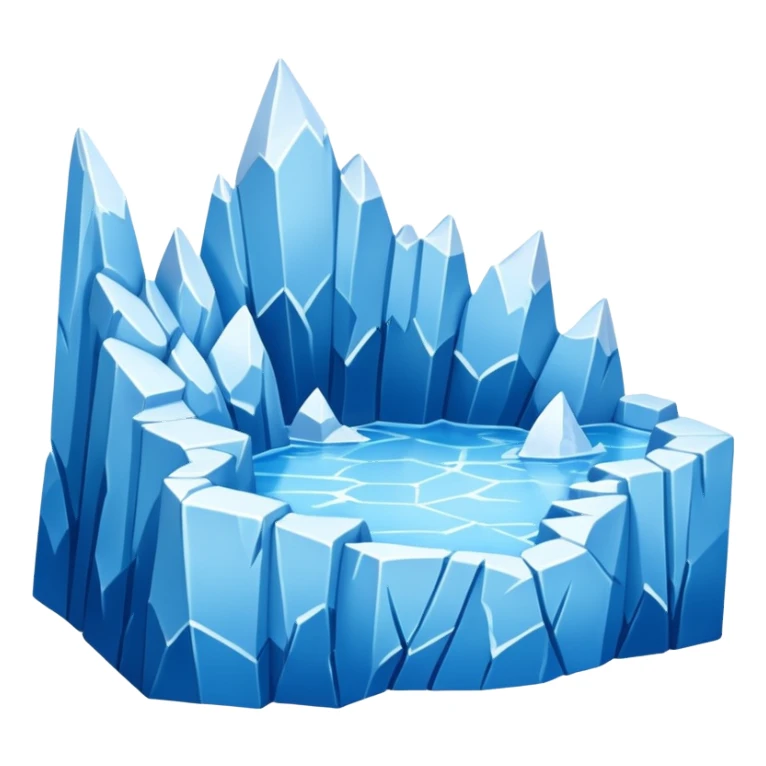 Broken ice shelf sticker