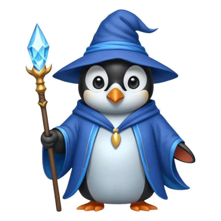 Penguin Wizard sticker