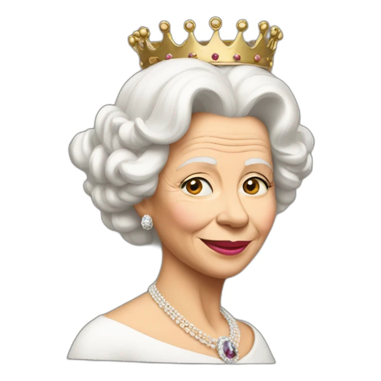 The queen sticker