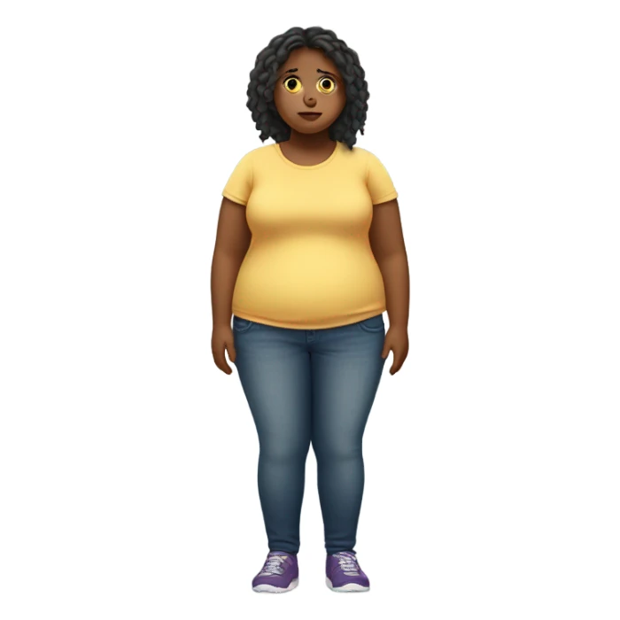 fat not pretty girl sticker