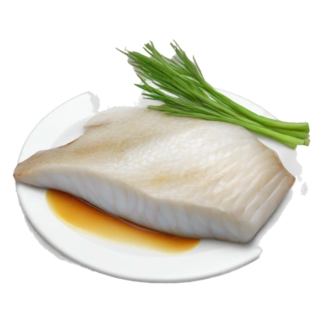 Pacific cod　steak with the silver skin still attached sticker