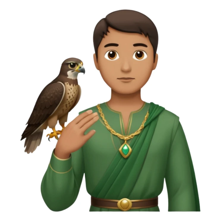 Falconer , different man and different dresses. sticker