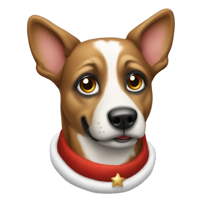 chrismas dog sticker