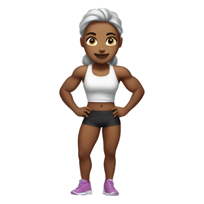 Muscu girl sticker