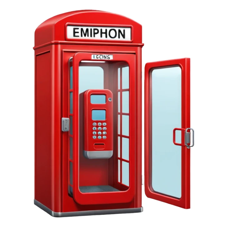 phone booth  sticker