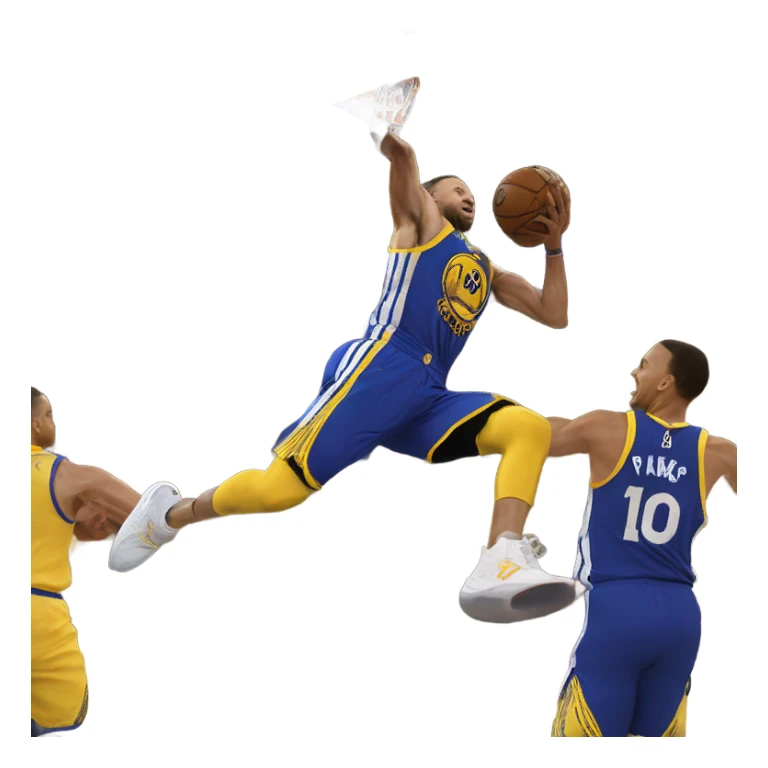 Casey Parks dunking on Steph Curry sticker