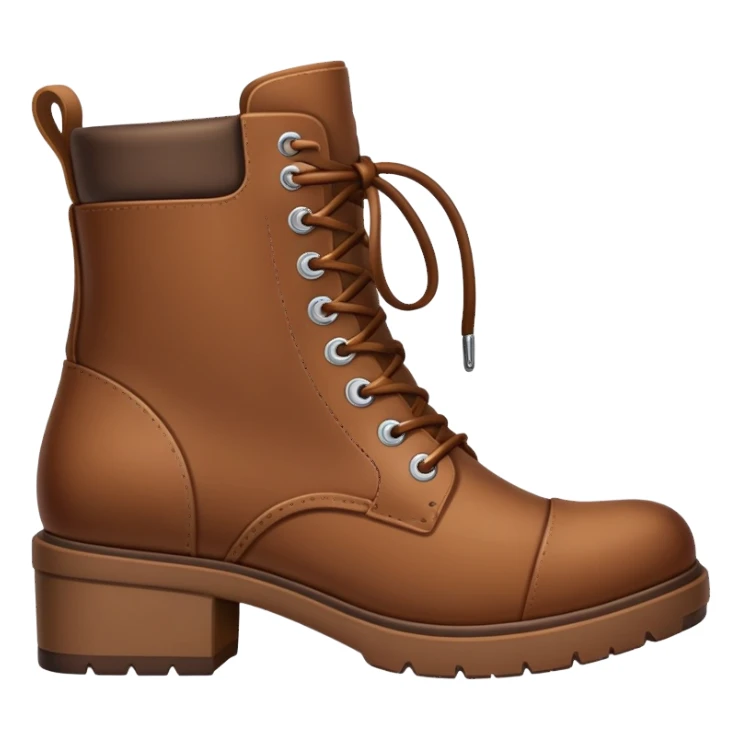 Brown Cute boots sticker