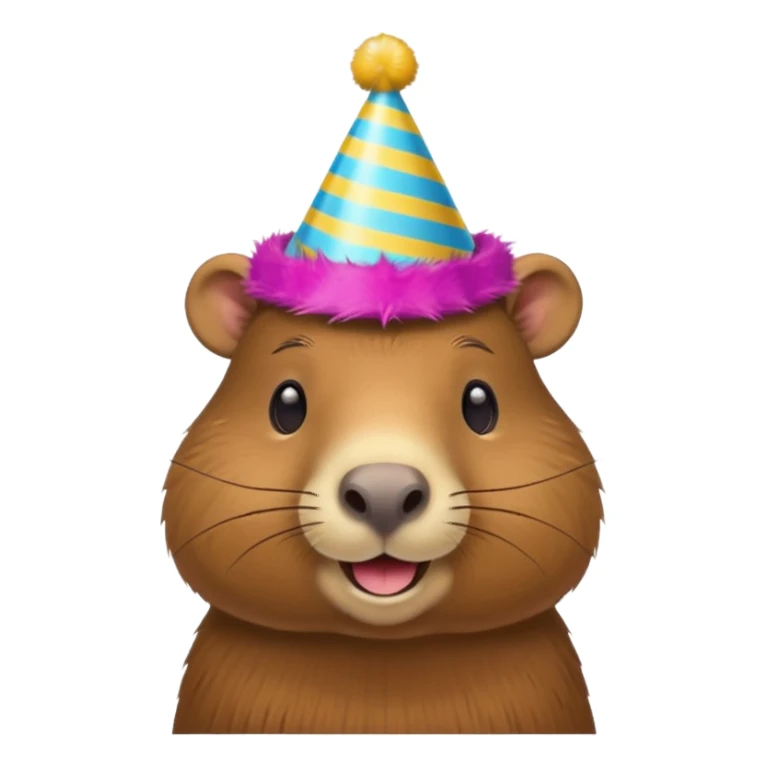 party capybara sticker