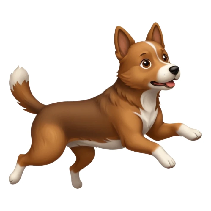 Cane che salta un’ostacolo sticker