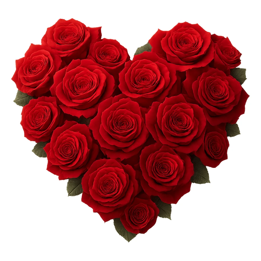 rose heart,, remove background sticker