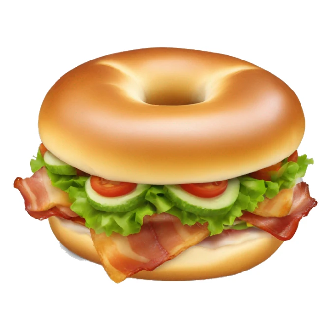 bacon lettuce tomato bagel sticker