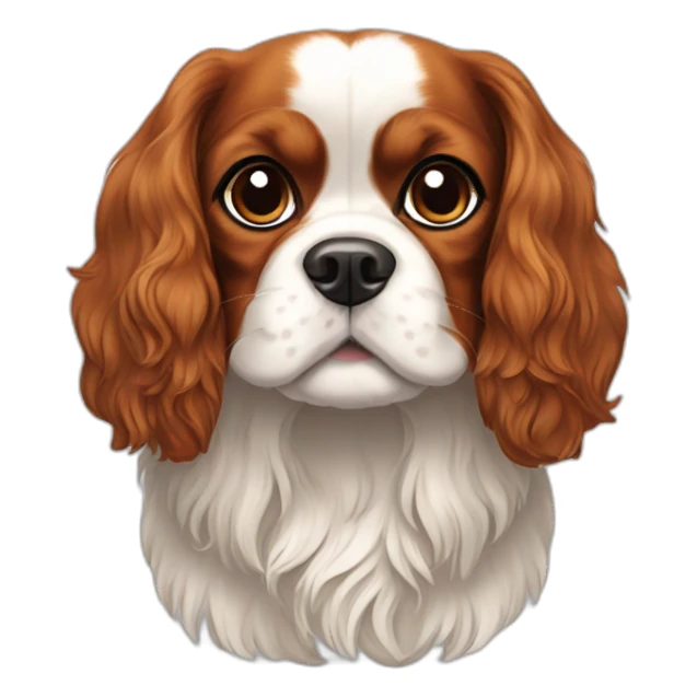 dog Cavalier King Charles Spaniel full height sticker