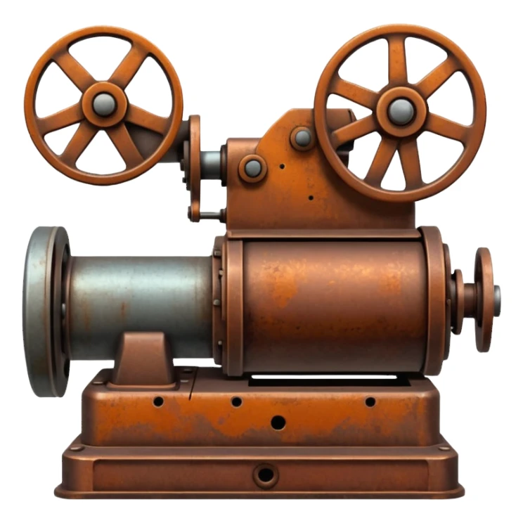 vintage industrial machinery sticker