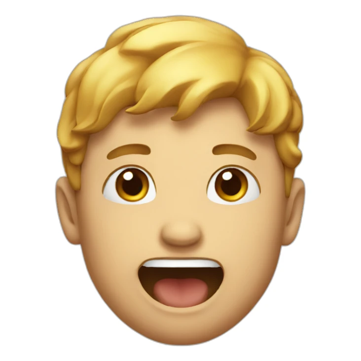 Person mewing sticker