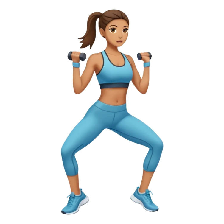 athletic woman exercising sticker