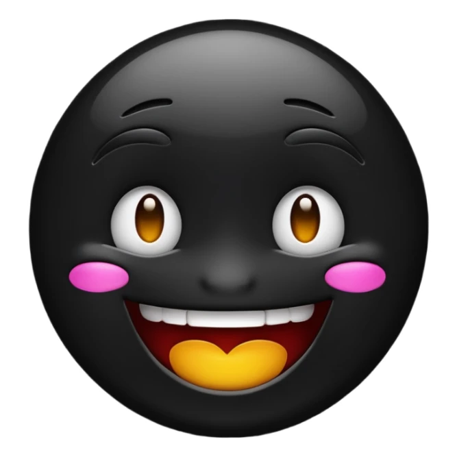 Dark smile emoji  sticker