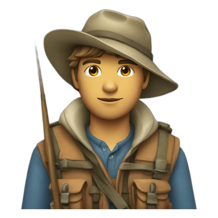 Jeune pêcheur pagre sticker