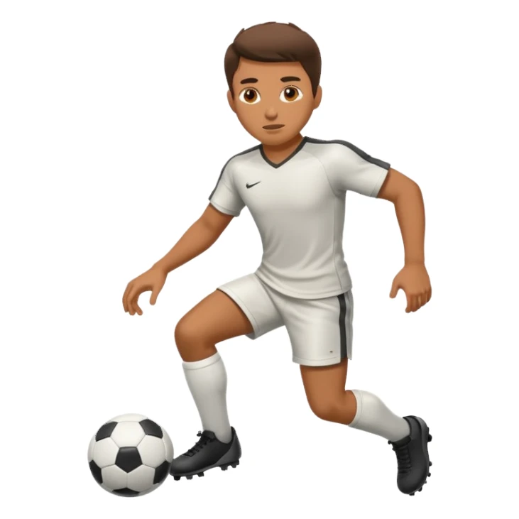 man playing  futboll sticker