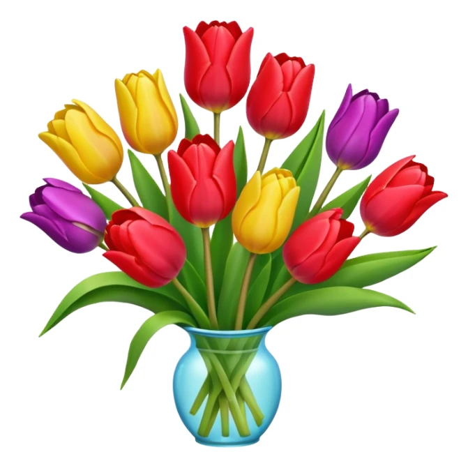 Tulip bouquet sticker