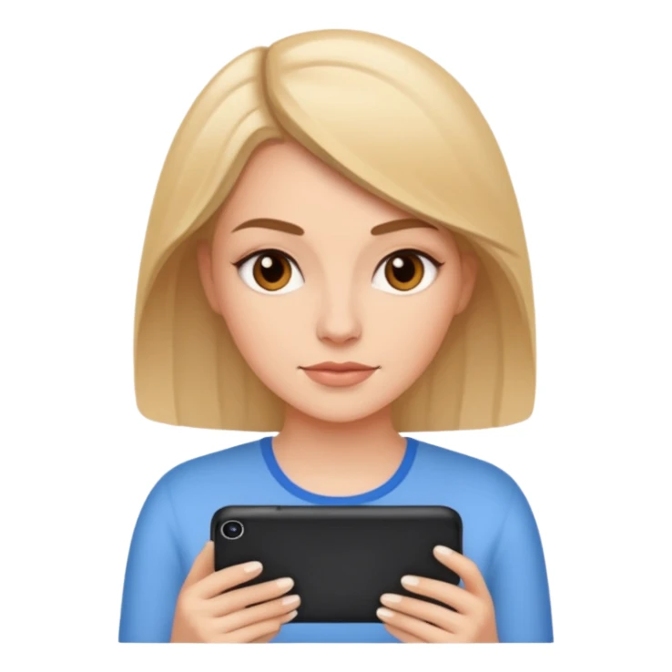 ios tech blogger about apps white female sticker