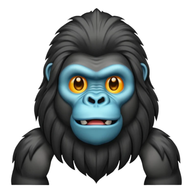 long haired gorilla sticker