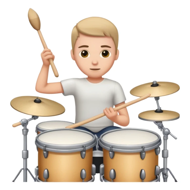 Playing drums  sticker
