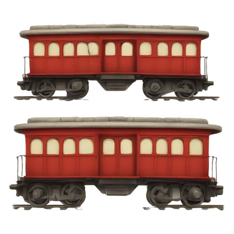 red train vintage sticker
