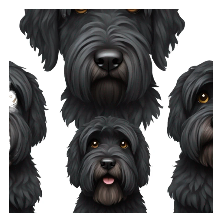 Black Russian terrier  sticker