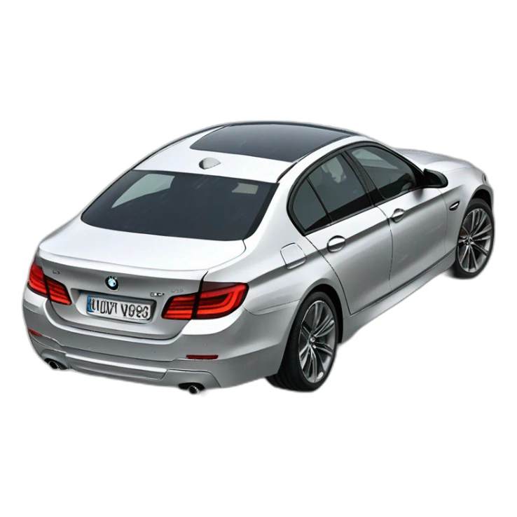 bmw 530 on snow sticker