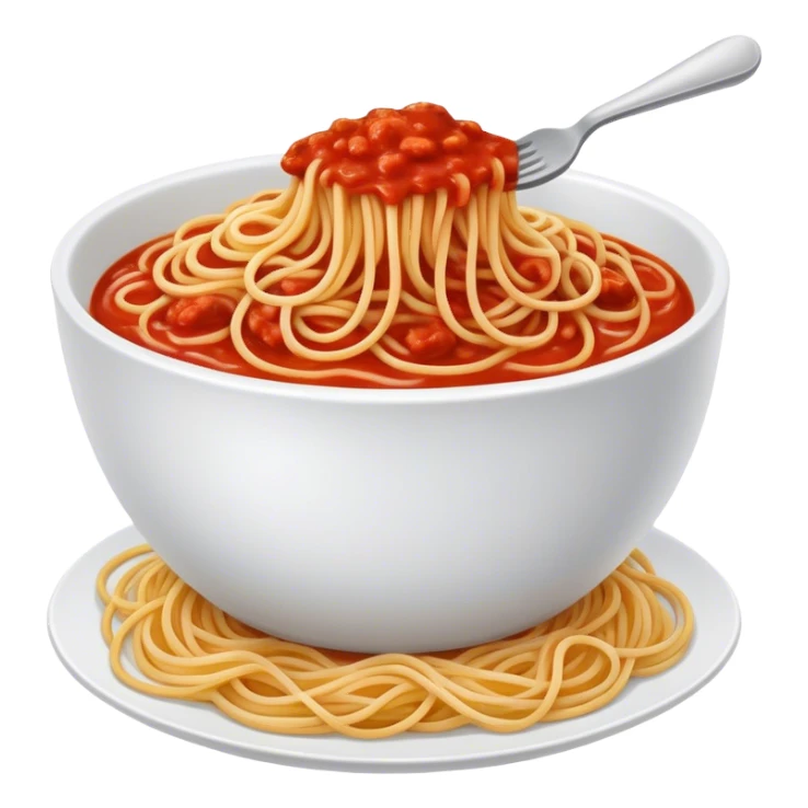 Bowl of spaghetti sticker