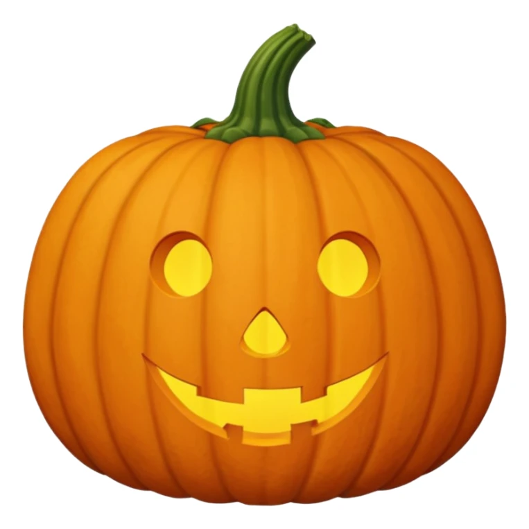 average orange pumpkin, no face, no carving, just the vegetable sticker