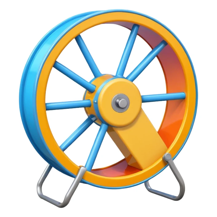 Hamster wheel  sticker