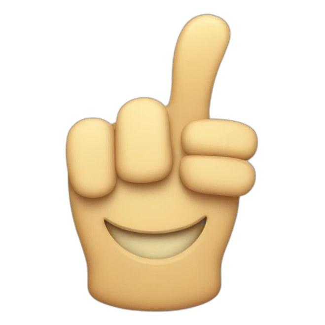 Smiling face, thumbs up sticker
