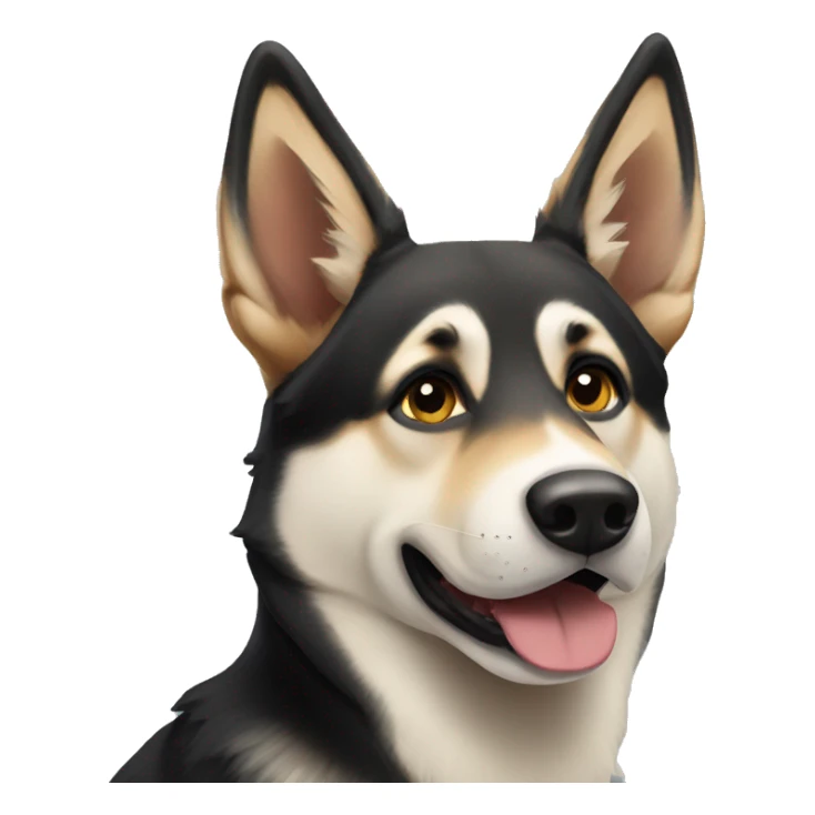 Husky German shepherd mix  sticker