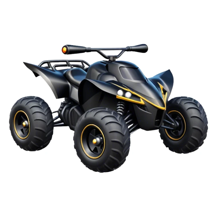 batmobile atv quad cross sticker
